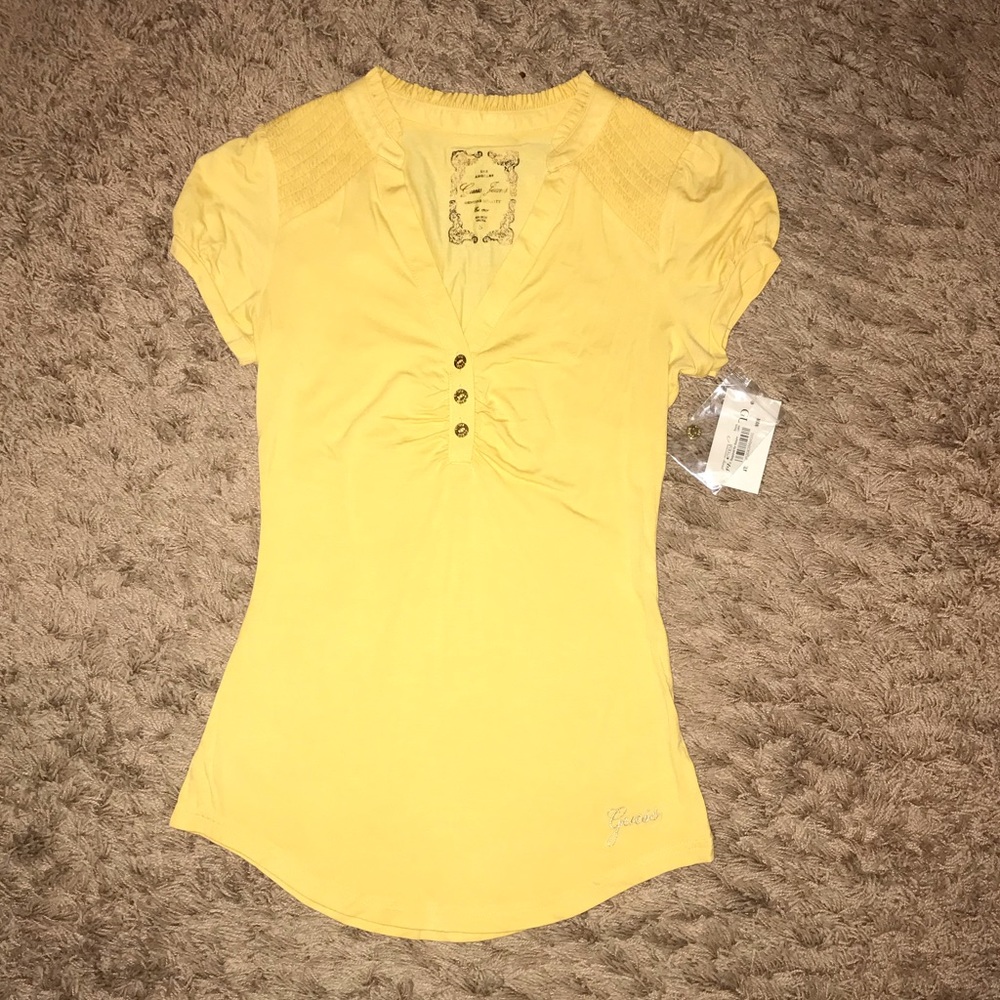 Guess Jeans Happy Yellow Top